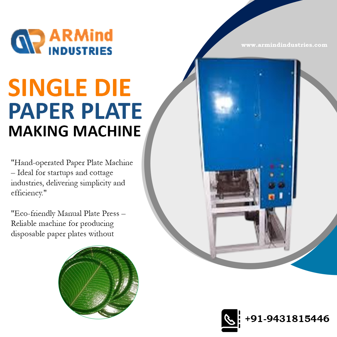 Single Die Paper Plate Making Machine